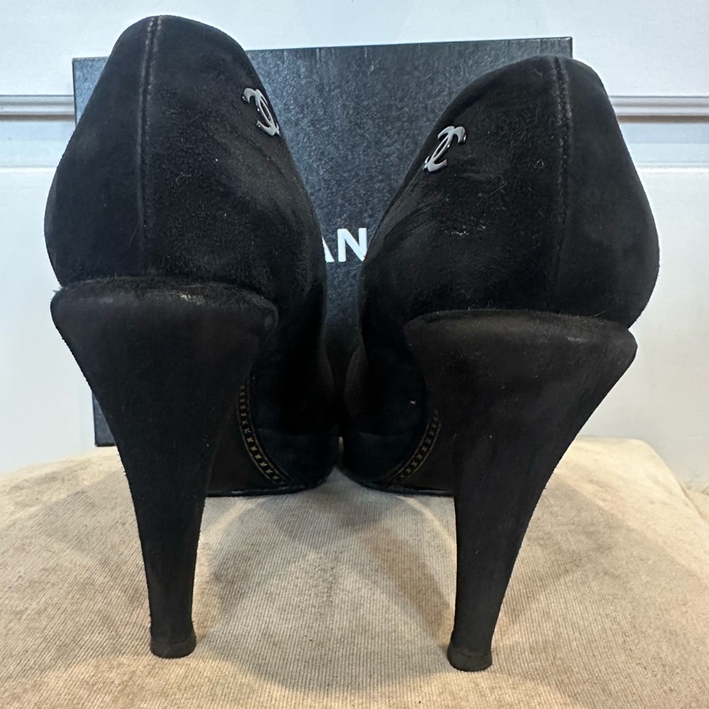 CHANEL heels Black Leather - Picture 7 of 12
